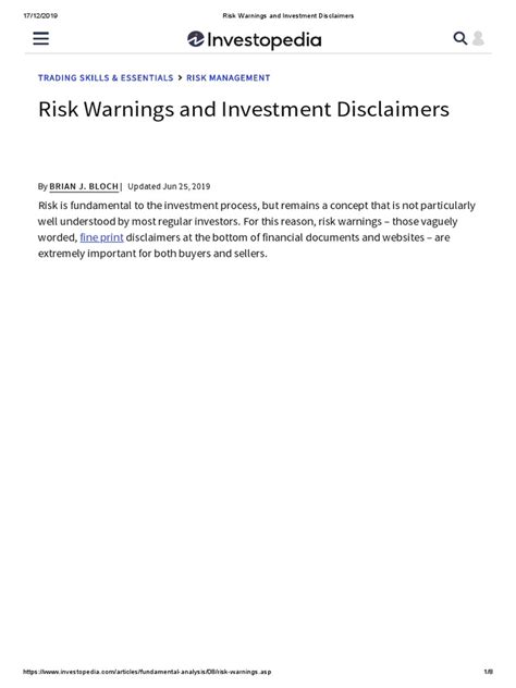 investment disclaimer past performance|Risk Warnings and Investment Disclaimers .